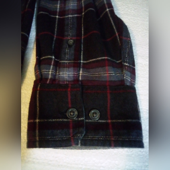 Eddie Bauer Long Sleeve Cotton Flannel Multi Color Stripes Shirt Men's 2XL - Picture 6 of 10